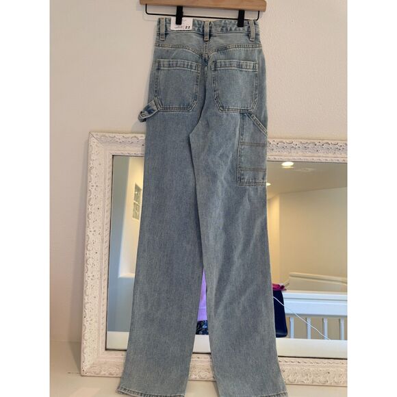 PacSun Kids Graphic Medium Blue Baggy Jeans Size 22 NWT - Picture 3 of 9